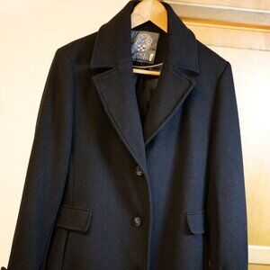 Vince Camuto Double-Breasted Belted Wool Coat Womens Medium Pockets